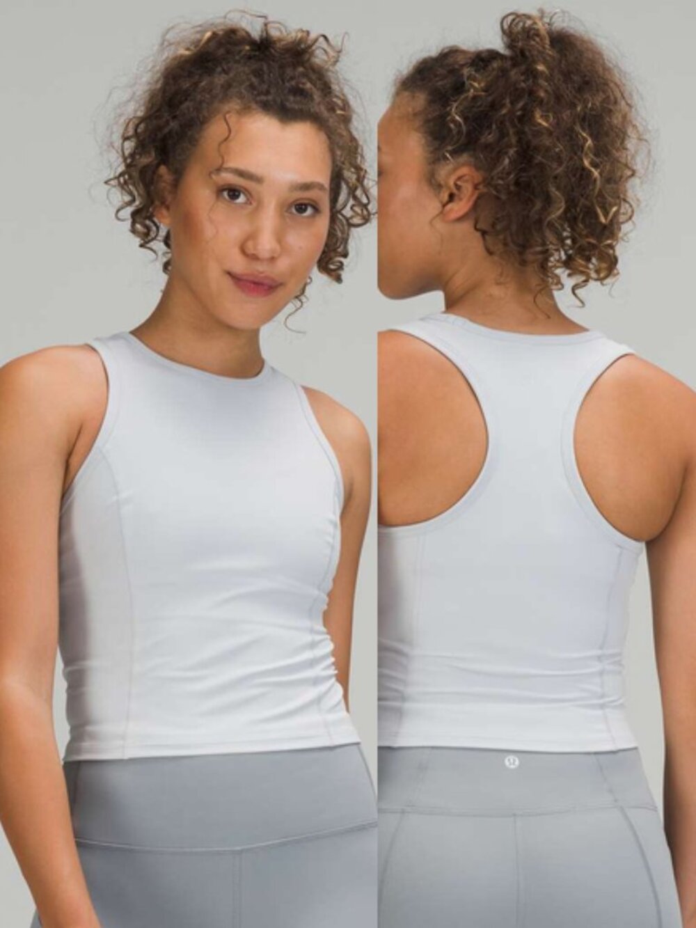 Lululemon Nulux Racerback Cropped Run Tank Top Starlight